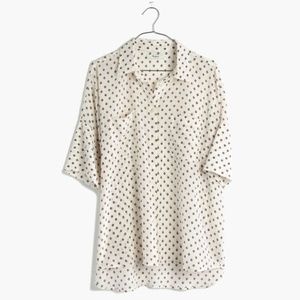 Madewell Courier Shirt in Foulard Dot